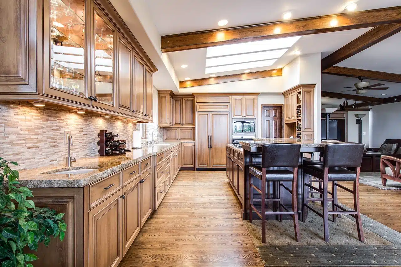 Luxury kitchen interior in Aurora, Colorado, featured in listings by local Realtor Anne Pierce.