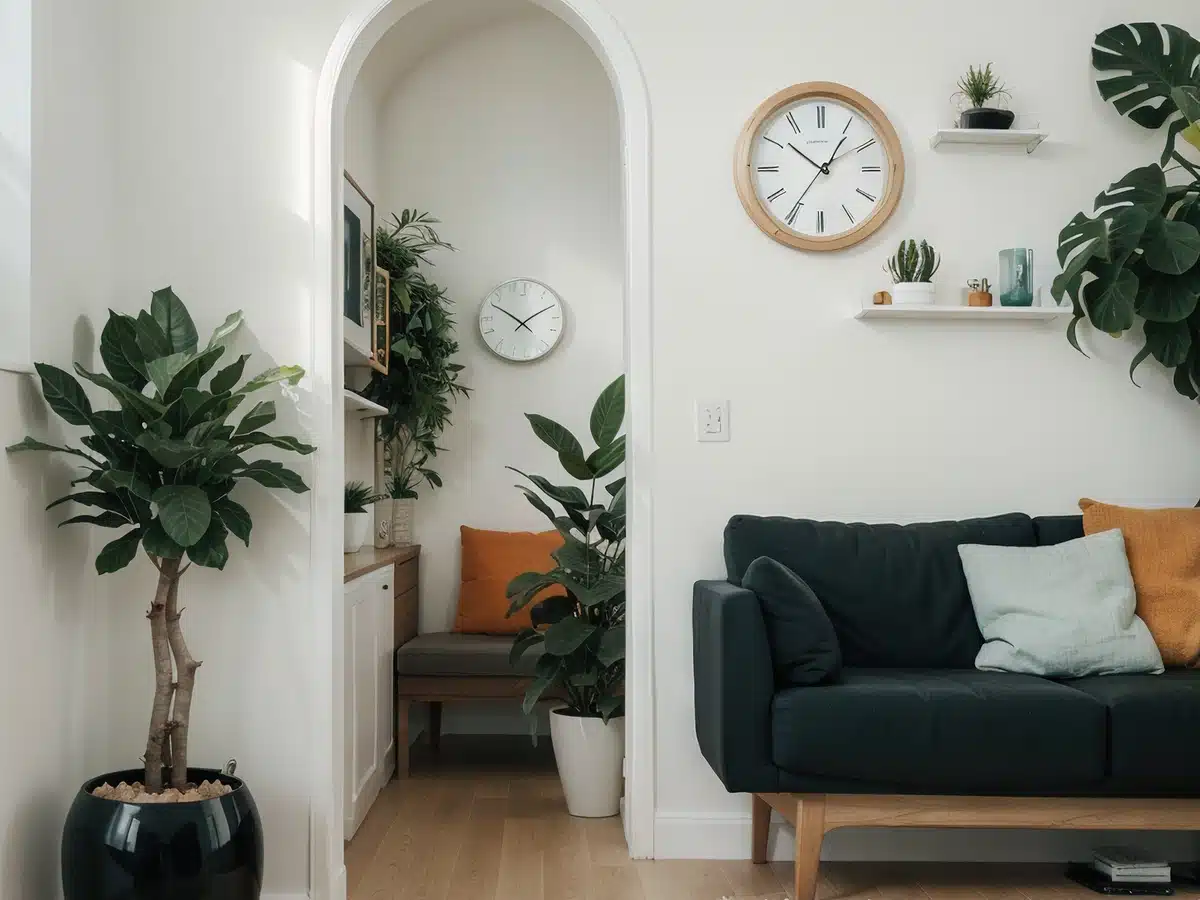 Modern living room interior representing growing home value in Denver Colorado.