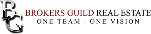 Brokers Guild Real Estate logo with the tagline One Team One Vision.