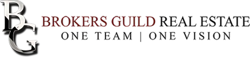 Brokers Guild Real Estate logo with the tagline One Team One Vision.